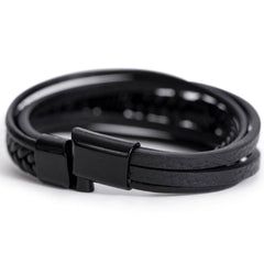 To My Man - My One and Only - Leather Cross Bracelet