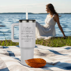 Cute Enough to Stop Your Heart - Nurse Tumbler