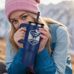 Camping Is My Happy Place - Tumbler